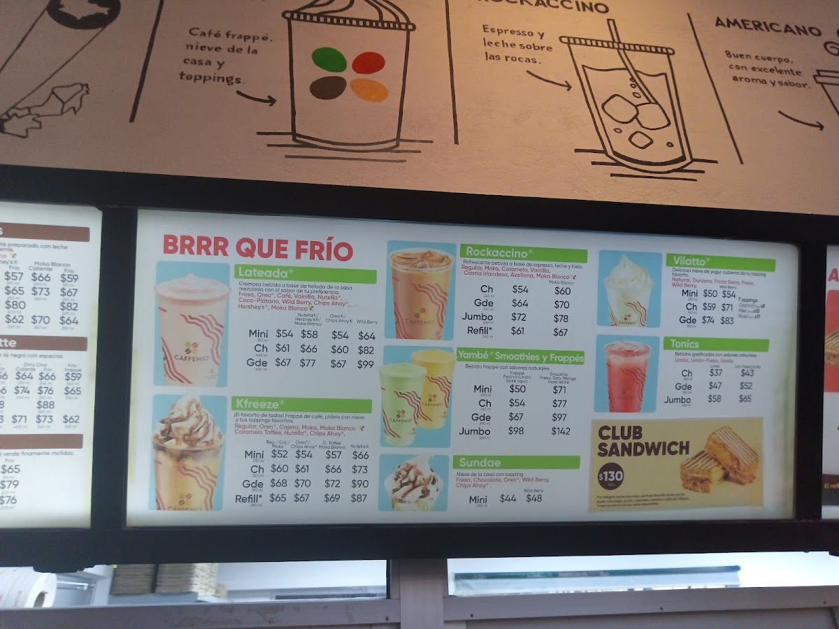 CAFFENIO Soriana Tecnológico Menu - Image 1